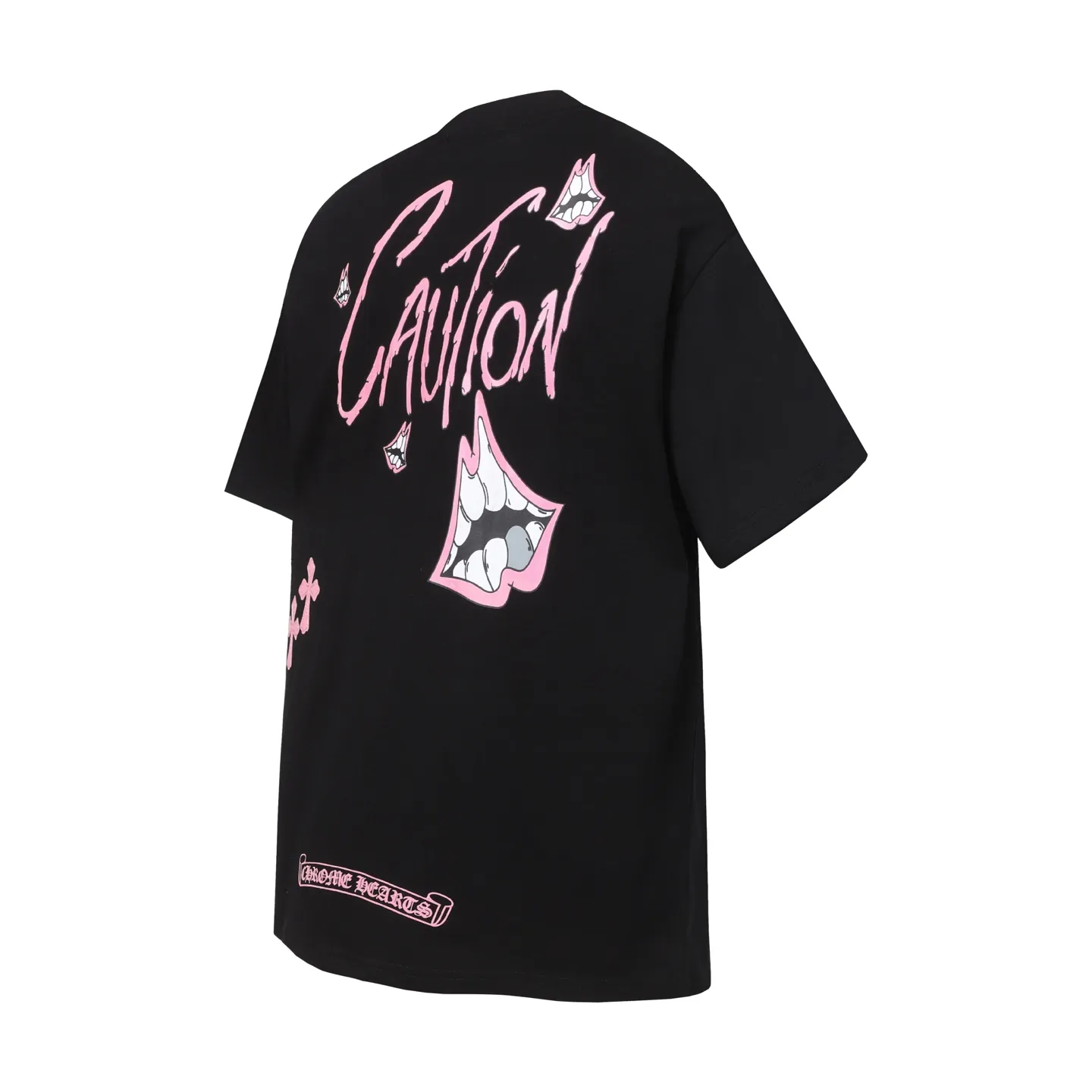 P160 Chrome Hearts CH Chrome Hearts Heavy Industry lip graffiti leather cross ✝️Short-sleeved T-shirt Use imported Tajima machine embroidery Correctly configured Black 2025 Chrome Hearts nylon bag authentic packaging 260 grams of custom-dyed double yarn cotton Large version Loose and stylish Differentiation from low version slim and long version The upper body pulls the hips 100% commitment: top quality Do not make fast food The highest version on the market Top quality - different from the ordinary versions on the market If you care about quality, you should also respect the price. Absolutely 0 after-sales service and 0 return rate so far. It’s hard not to love the style - 260g custom-dyed double yarn fabric - Correct high-density main mark, washed tag, hand-sewn